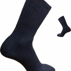 Soga 2-Pack Dikke Wollen Thermosokken Met Badstof Voering S25 - Unisex - Zwart - Maat 35-38