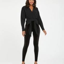 Spanx Velvet Leggings - Kleur Zwart - Maat L -Exporteren beenmode winkel 550x659 14