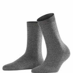 FALKE Cosy Wool Zonder Motief Zacht Dik Winter Warm Ondoorzichtig Halfhoog Comfortabel Merinowol Kasjmier Grijs Dames Sokken - Maat 35-38 -Exporteren beenmode winkel 550x660 3
