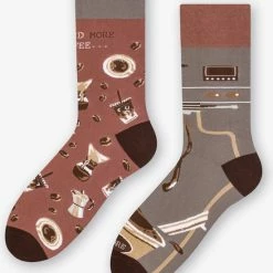 More Fashion - Dames Sokken - 35/38 - 4-Pack - Coffee & Cake - MADE IN EU -Exporteren beenmode winkel 550x664 8