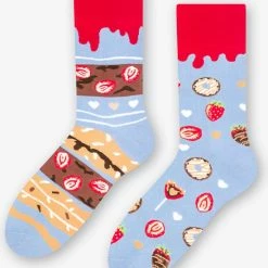 More Fashion - Dames Sokken - 35/38 - 4-Pack - Coffee & Cake - MADE IN EU -Exporteren beenmode winkel 550x664 9