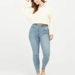 Spanx Ankle Skinny Jeans | Light Vintage Wash