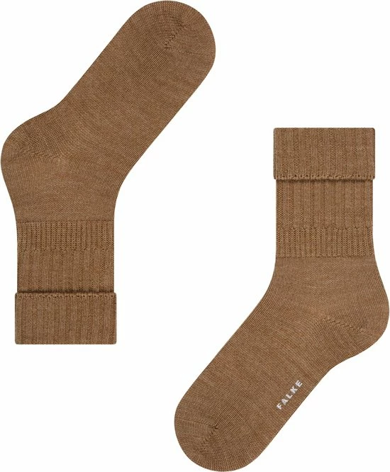 FALKE Striggings Rib Zacht Zonder Motief Met Rib Winter Warm Ondoorzichtig Dik Mid-rise Merinowol Bruin Dames Sokken - Maat 35-38 7 FALKE Striggings Rib Zacht Zonder Motief Met Rib Winter Warm Ondoorzichtig Dik Mid-rise Merinowol Bruin Dames Sokken - Maat 35-38 - Afbeelding 5