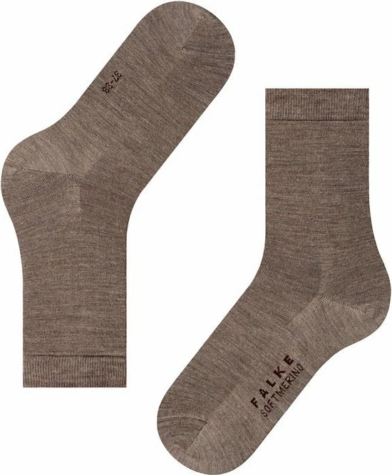 FALKE Softmerino Dik Halfhoog Comfortabel Zonder Motief Zacht Winter Warm Ondoorzichtig Merinowol Katoen Bruin Dames Sokken - Maat 35-36 5 FALKE Softmerino Dik Halfhoog Comfortabel Zonder Motief Zacht Winter Warm Ondoorzichtig Merinowol Katoen Bruin Dames Sokken - Maat 35-36 - Afbeelding 3