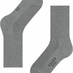 FALKE Family Grondstofvriendelijk Zacht Zonder Motief Duurzaam Ondoorzichtig Mid-rise Duurzaam Katoen Grijs Dames Sokken - Maat 39-42 -Exporteren beenmode winkel 550x667