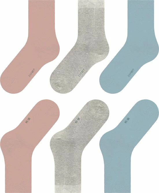 Esprit Solid Mix 3 Pack Verstevigde Damessokken Zonder Patroon Ademend Dun Eenkleurig Eco-vriendelijk Organisch Duurzaam Katoen Lyocell Multipack Veelkleurig Dames Sokken - Maat 39-42 6 Esprit Solid Mix 3 Pack Verstevigde Damessokken Zonder Patroon Ademend Dun Eenkleurig Eco-vriendelijk Organisch Duurzaam Katoen Lyocell Multipack Veelkleurig Dames Sokken - Maat 39-42 - Afbeelding 4