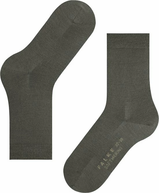 FALKE Softmerino Dik Halfhoog Comfortabel Zonder Motief Zacht Winter Warm Ondoorzichtig Merinowol Katoen Groen Dames Sokken - Maat 39-40 11 FALKE Softmerino Dik Halfhoog Comfortabel Zonder Motief Zacht Winter Warm Ondoorzichtig Merinowol Katoen Groen Dames Sokken - Maat 39-40 - Afbeelding 9