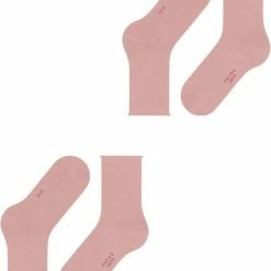 FALKE Happy 2-Pack Zacht Zonder Motief Versterkt Hoogwaardig Mid-rise Robuust Ademend Dekkend Set Katoen Multipack Roze Dames Sokken - Maat 39-42 -Exporteren beenmode winkel 550x668 2