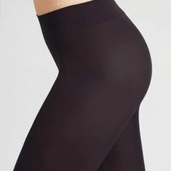 FALKE Pure Matt Dun Fijn Versterkt Zacht Zonder Motief Effen Mat Elegant Comfortabel Half Ondoorzichtig 50 Denier Zwart Dames Panty - Maat S-M -Exporteren beenmode winkel 550x668 4