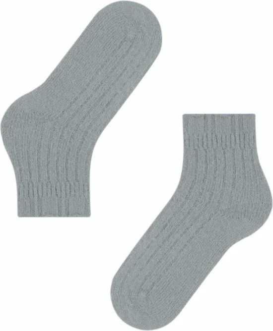 FALKE Bedsock Rib Versterkte Patroonloze Cottage Sokken Ademend Zacht En Houdt De Huid Warm In Bed Merinowol Kasjmier Grijs Dames Sokken - Maat 35-38 4 FALKE Bedsock Rib Versterkte Patroonloze Cottage Sokken Ademend Zacht En Houdt De Huid Warm In Bed Merinowol Kasjmier Grijs Dames Sokken - Maat 35-38 - Afbeelding 2