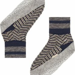 FALKE Cosyshoe Herringbone Slofsok Lang Met Patroon Met Anti-slip Noppen Gestreept Maagdelijke Wol Blauw Dames Sokken - Maat 41-42 15 FALKE Cosyshoe Herringbone Slofsok Lang Met Patroon Met Anti-slip Noppen Gestreept Maagdelijke Wol Blauw Dames Sokken - Maat 41-42 -Exporteren beenmode winkel 550x668 6