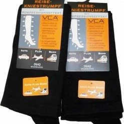 Merkloos Katoen Steun / Compressiekous – 1 Paar – Naadloos – Zwart – 39/42