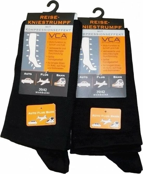 Merkloos Katoen Steun / Compressiekous – 1 Paar – Naadloos – Zwart – 39/42 3 Merkloos Katoen Steun / Compressiekous – 1 Paar – Naadloos – Zwart – 39/42