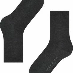 FALKE Softmerino Dik Halfhoog Comfortabel Zonder Motief Zacht Winter Warm Ondoorzichtig Merinowol Katoen Grijs Dames Sokken - Maat 35-36 -Exporteren beenmode winkel 550x677 1