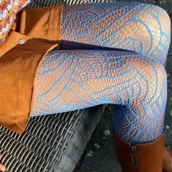 Peppery Panty - SALE - Duurzame Dames Panty's - Creation - Pacific Blue - Blauw - L-XL -Exporteren beenmode winkel 550x685 1