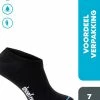 7 Paar Shoefresh Bamboe Sneakersokken Dames / Footies - Maat 35-38 - Zwart- Naadloze Sokken -Exporteren beenmode winkel 550x687