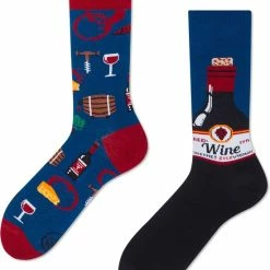 Toffe Sokken - Gekke Sokken - Cabernet Sockvignon By Many Mornings Maat: 39 T/m 42 -Exporteren beenmode winkel 550x687 2
