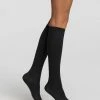 Inter Socks Pompea Knie Kous 2-pack 50 DEN - Zwarte Gambaletto 50 Deniers Dik - Zeer Zacht En Onzichtbare Teen -Exporteren beenmode winkel 550x687 4