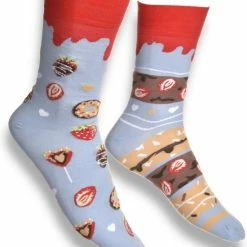 More Fashion - Dames Sokken - 35/38 - 4-Pack - Coffee & Cake - MADE IN EU -Exporteren beenmode winkel 550x693 1