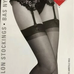 Clio 15 Denier Kousen Voor Jarretels 100% Nylon Kleur Zwart - T6 -Exporteren beenmode winkel 550x694