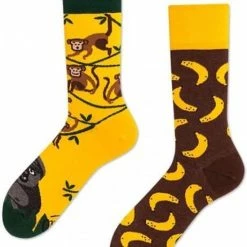 Many Mornings Toffe Sokken - Gekke Sokken - Leuke Sokken - Monkey Business - Maat: 35 T/m 38 -Exporteren beenmode winkel 550x698 1