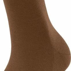 FALKE Family Grondstofvriendelijk Zacht Zonder Motief Duurzaam Ondoorzichtig Mid-rise Duurzaam Katoen Bruin Dames Sokken - Maat 35-38 -Exporteren beenmode winkel 550x699 3