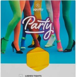 Dames Feest Legging | Geel | 60 Denier | Maat L/XL | Gekleurde Legging | Neon Legging | Leggings | Legging Carnaval | Legging Meisje | Carnavalskleding | Apollo -Exporteren beenmode winkel 550x701 3
