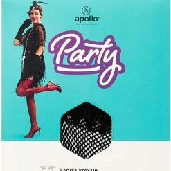 Dames Panty Visnet | Stay Up | Zwart | Maat XXL | Stay Up Panty | Fishnet Panty | Panty | Stay Up Kousen | Panty Dames | Pantys | Apollo -Exporteren beenmode winkel 550x711 1