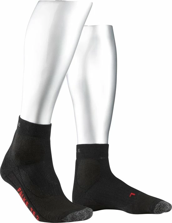 FALKE TE2 Short Tennissokken Kort Zacht Geribd Dempend Effect Vochtregulerend Gewrichtsbescherming Zonder Motief Katoen Zwart Dames Sportsokken - Maat 39-40 11 FALKE TE2 Short Tennissokken Kort Zacht Geribd Dempend Effect Vochtregulerend Gewrichtsbescherming Zonder Motief Katoen Zwart Dames Sportsokken - Maat 39-40 - Afbeelding 9
