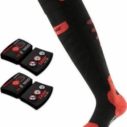 Lenz Lithium Pack RcB 1200 + Lenz Heated Sock 5.0 Toe Cap - 35-38 - Zwart/Wit/Rood -Exporteren beenmode winkel 550x722 3