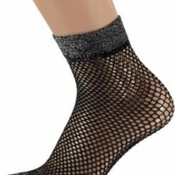 Sarlini Visnet Kousje Met Zwart Met Lurex One Size