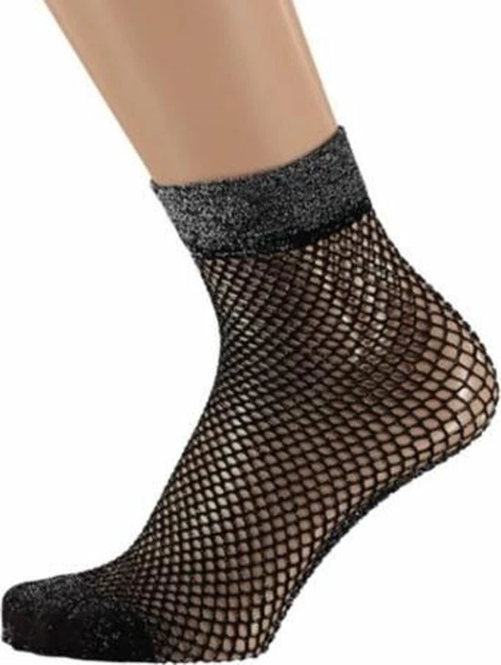 Sarlini Visnet Kousje Met Zwart Met Lurex One Size 3 Sarlini Visnet Kousje Met Zwart Met Lurex One Size