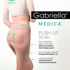 Gabriella Push Up Panty 20DEN, Kleur Beige, Maat 5-XL -Exporteren beenmode winkel 550x730 6