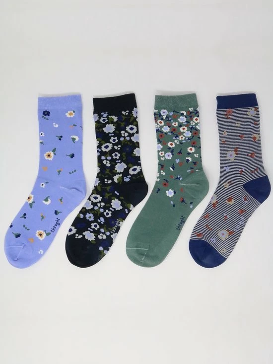 Thought Damessokken Biologisch Katoen In Cadeaudoos - Ditsy Floral 4 Thought Damessokken Biologisch Katoen In Cadeaudoos - Ditsy Floral - Afbeelding 2