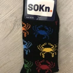 Merkloos SOKn. Trendy Sokken KRABBEN Maat 40-46 (ook Leuk Om Kado Te Geven !)