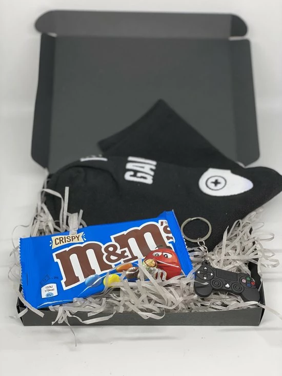 Merkloos Geschenkset Gaming Sokken - Heren Cadeau - Playstation Sleutelhanger - Valentijnsdag - Valentijn Cadeau Voor Hem 3 Merkloos Geschenkset Gaming Sokken - Heren Cadeau - Playstation Sleutelhanger - Valentijnsdag - Valentijn Cadeau Voor Hem