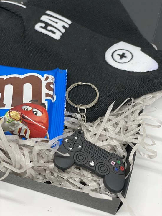 Merkloos Geschenkset Gaming Sokken - Heren Cadeau - Playstation Sleutelhanger - Valentijnsdag - Valentijn Cadeau Voor Hem 4 Merkloos Geschenkset Gaming Sokken - Heren Cadeau - Playstation Sleutelhanger - Valentijnsdag - Valentijn Cadeau Voor Hem - Afbeelding 2