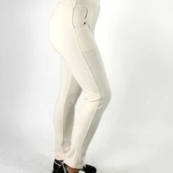 Merkloos Dames Tregging Jacky XL/XXL - Ecru - Luxe & Comfort - Hoge Taille -Exporteren beenmode winkel 550x733 51