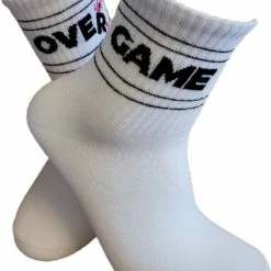 Merkloos Verjaardag Cadeau - Grappige Sokken - Game Over Tennis Sokken - Leuke Sokken - Vrolijke Sokken – Valentijn Cadeau - Luckyday Socks - Cadeau Sokken - Socks Waar Je Happy Van Wordt – Maat 37-42