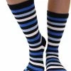 TOETOE Everyday Mid-Calf Gestreepte Teensokken - Blauw - 35-46 -Exporteren beenmode winkel 550x759 1