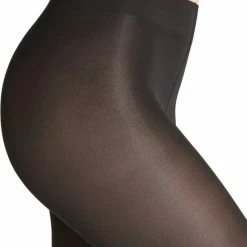 FALKE Seidenglatt Fijn Elegant Comfortabel Hoogwaardig Oondorzichtig Zonder Motief Met Glans Half Ondoorzichtig 40 Denier Zwart Dames Panty - Maat M -Exporteren beenmode winkel 550x761