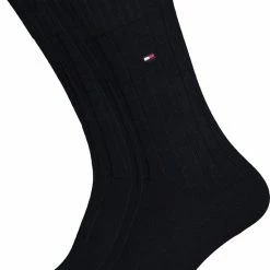 Tommy Hilfiger True America Socks (2-pack) - Herensokken Katoen - Blauw - Maat: 43-46