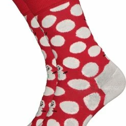 Happy Socks Big Dot Snowman Sock - Maat 36-40 -Exporteren beenmode winkel 550x771 2