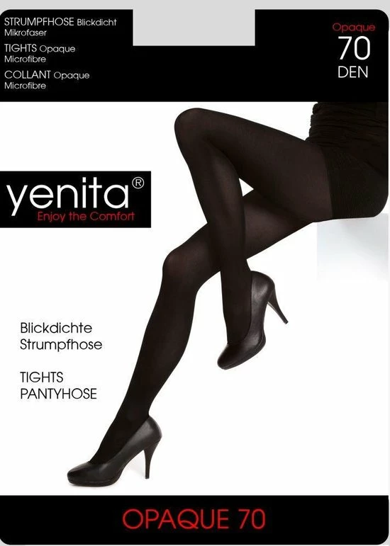 Yenita® Yenita Dames Panty 70 Denier Zwart - Maat M 5 Yenita® Yenita Dames Panty 70 Denier Zwart - Maat M - Afbeelding 3