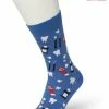 Bonnie Doon Dames Sokken Met Tandarts Print Maat 36/42 Blauw - Thema Sokken - Tandheelkundige - Mondhygienist - Cadeau Sokken - Zacht Katoen Met Gladde Teennaad - Comfortabel - Perfect Cadeau - French Blue - BT991107 -Exporteren beenmode winkel 550x775 4