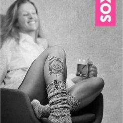 SOXS® Knie Sokken Meiden Dames – Wollen Sokken – Maat 34/36 - Grijs -Exporteren beenmode winkel 550x776 1