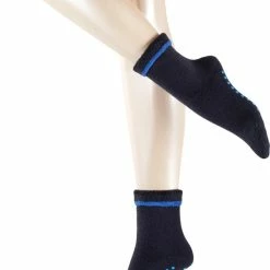 Esprit Cozy Slofsokken Comfortabel Dik Warm Zonder Motief Mid-rise Zacht Winter Thermisch Antislip Met Noppen Dik Wol Blauw Dames Sokken - Maat 35-38