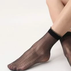 Oroblu Glitter Dot 20 Sok - Kleur Zwart Goud - Maat One Size -Exporteren beenmode winkel 550x790 21