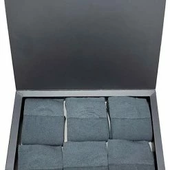 12x MIVES Bamboe Sokken Naadloos - Unisex - 12 Paar - GRIJS - Maat 41-46 - Bamboe 84%