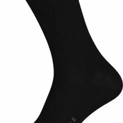 FALKE Happy 2-Pack Zacht Zonder Motief Versterkt Hoogwaardig Mid-rise Robuust Ademend Dekkend Set Katoen Multipack Zwart Dames Sokken - Maat 35-38